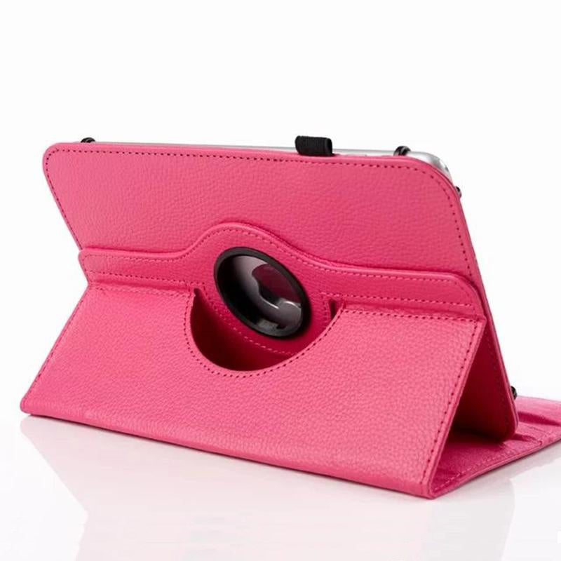 Universal 7-8'' 360 Rotaion Wallet Case Rose
