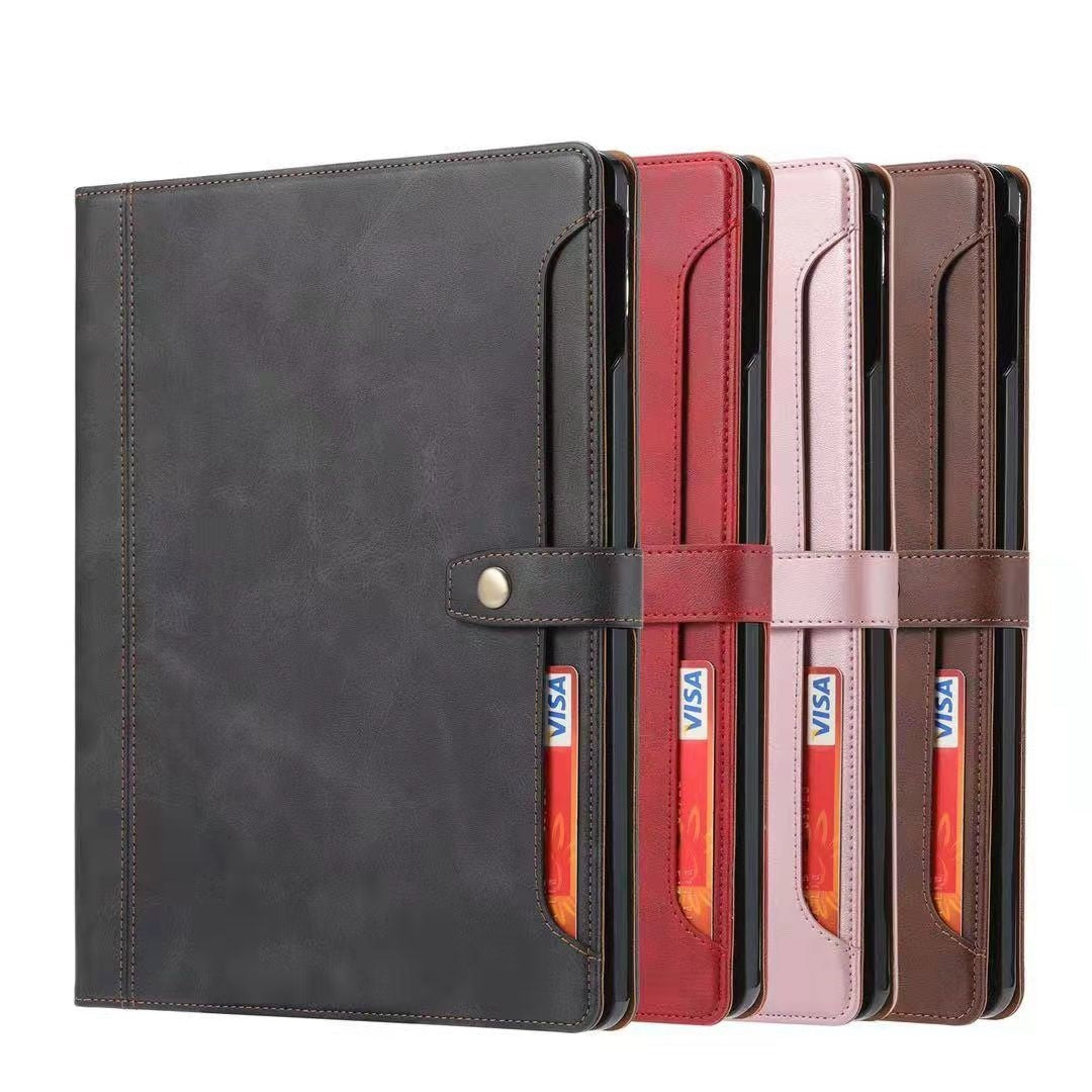 Universal 7-8" Aokus Stitched Premium Wallet Case Kakhi-www.firsthelptech.ie
