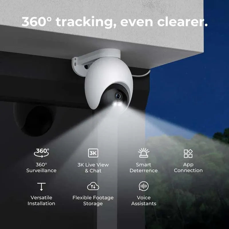 Xiaomi Imilab EC6 Out-Door WiFi Plug-In Spotlight Security Camera 3K White