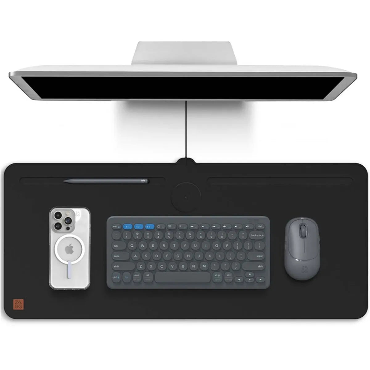 ZAGG 10W Wireless Charging Desk Mat Black