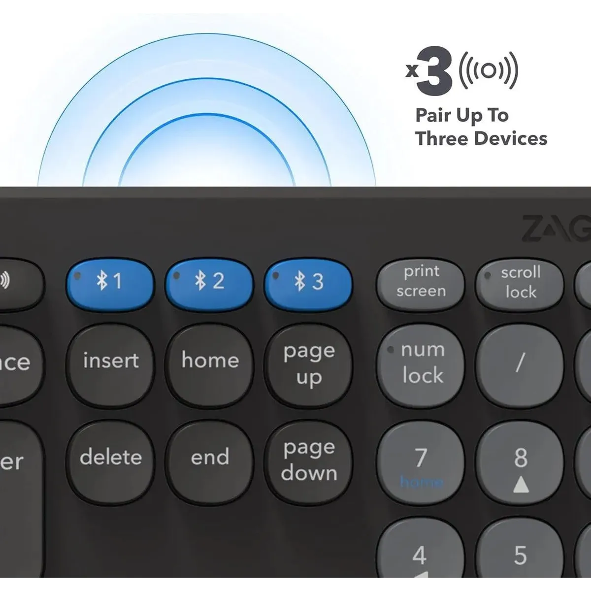 ZAGG Pro 17 Full Size Wireless Desktop Keyboard UK Layout