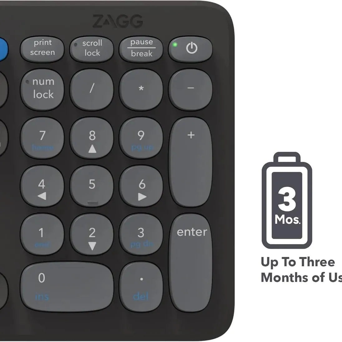 ZAGG Pro 17 Full Size Wireless Desktop Keyboard UK Layout