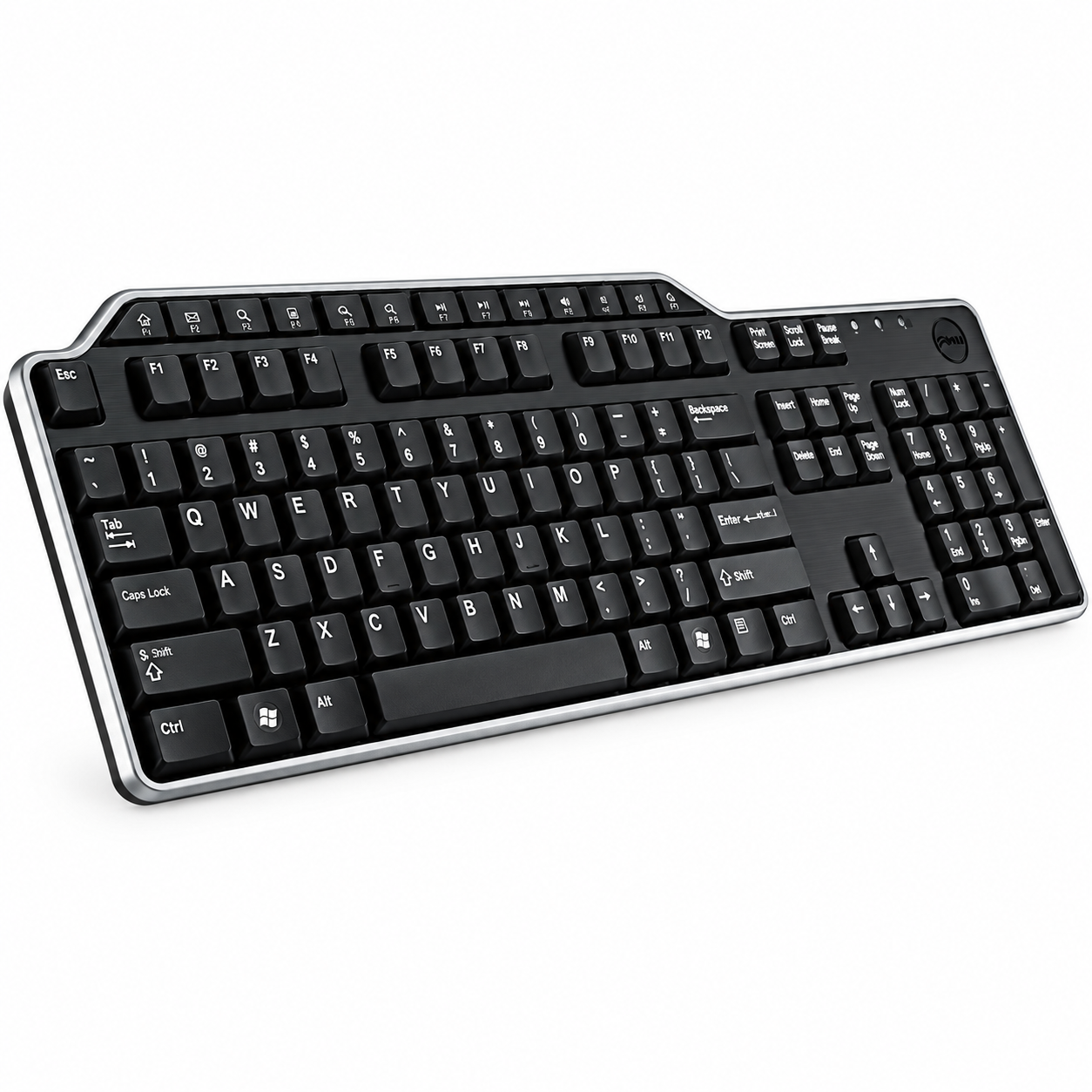 DELL KB522 Keyboard USB QWERTY English Black & Silver
