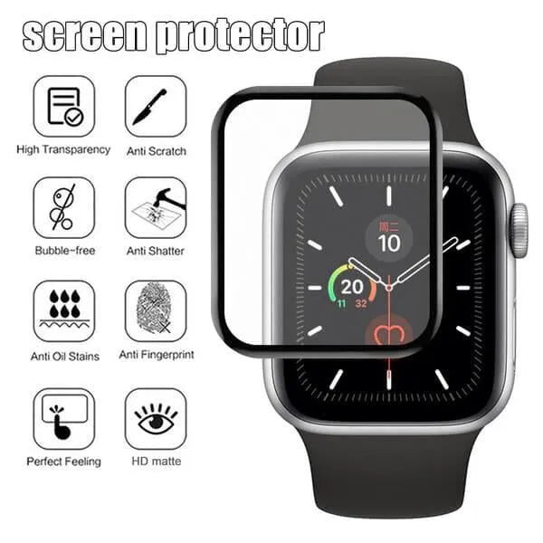 For Apple Watch Series 4 5 6 SE Full Coverage Tempered Glass 40mm
