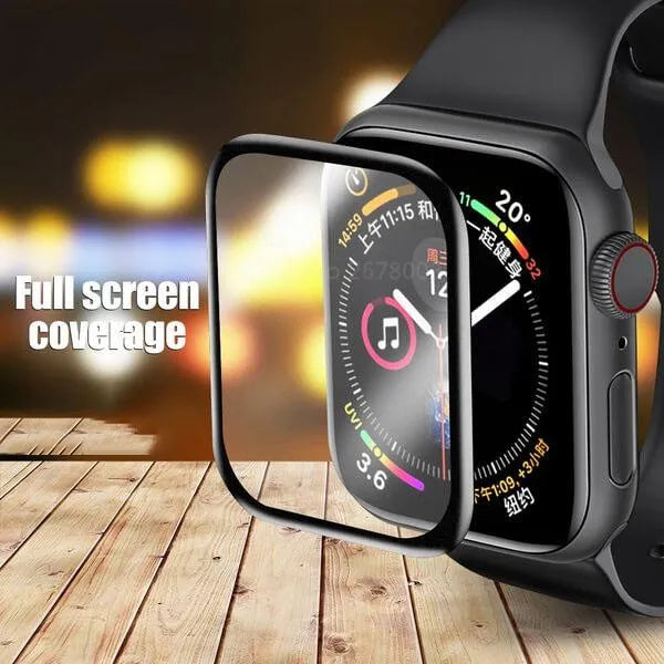 For Apple Watch Series 4 5 6 SE Full Coverage Tempered Glass 44mm