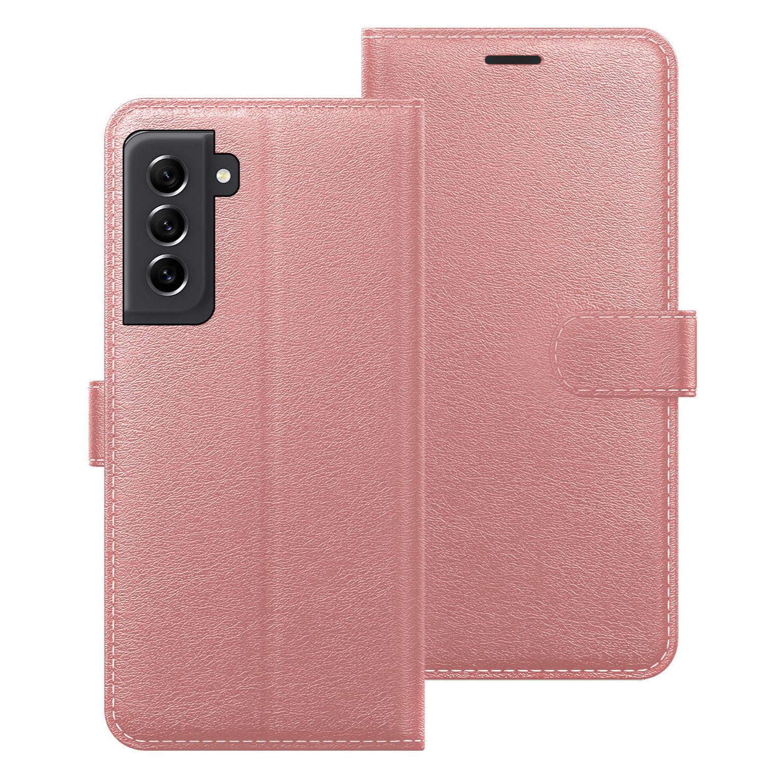 For Samsung Galaxy A55 5G Premium Aokus Wallet Case Rose Gold