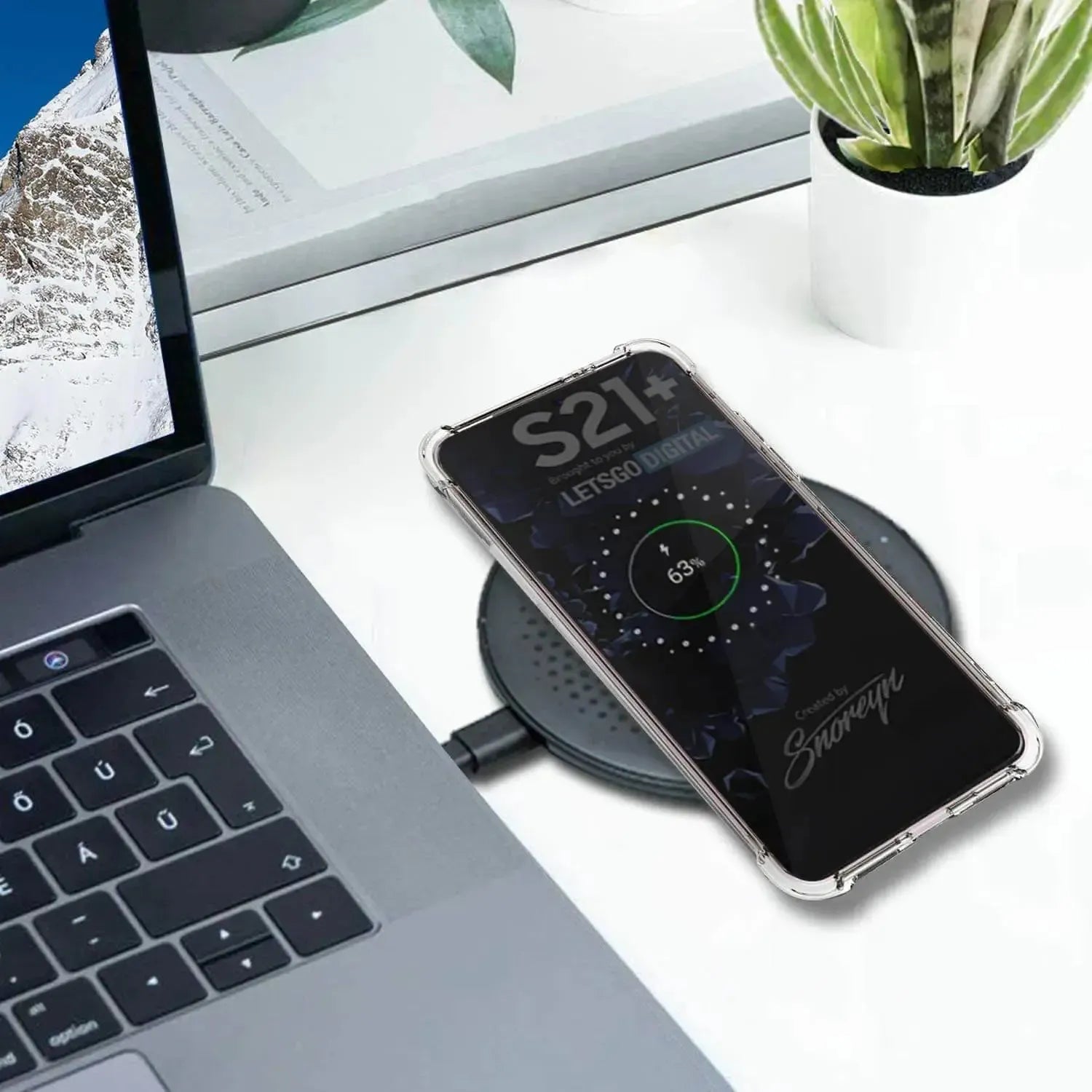 Clear Soft TPU Cover For Samsung Galaxy S21 Plus ShockProof Case