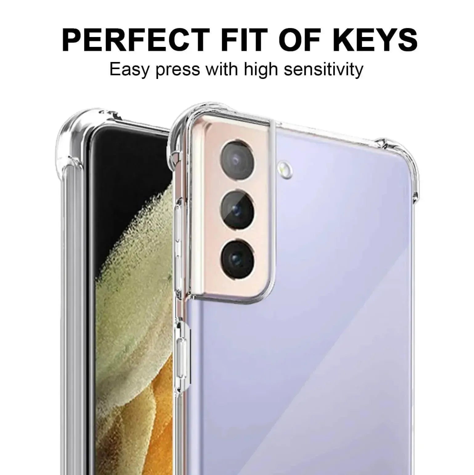 Clear Soft TPU Cover For Samsung Galaxy S21 Plus ShockProof Case