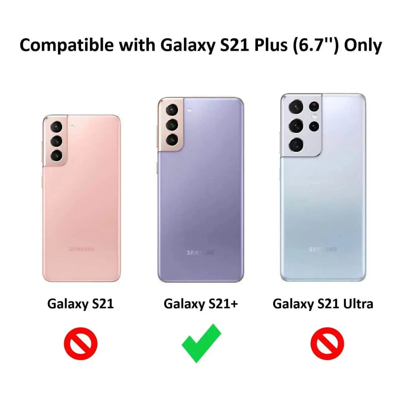 Clear Soft TPU Cover For Samsung Galaxy S21 Plus ShockProof Case