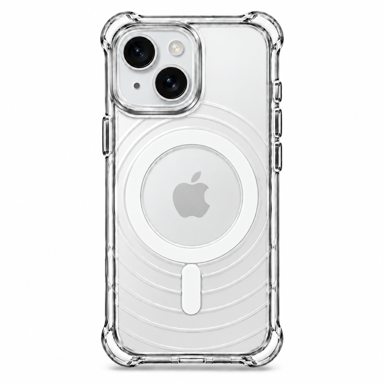 For Apple iPhone 13 / 14 Wave Series Clear Magsafe White