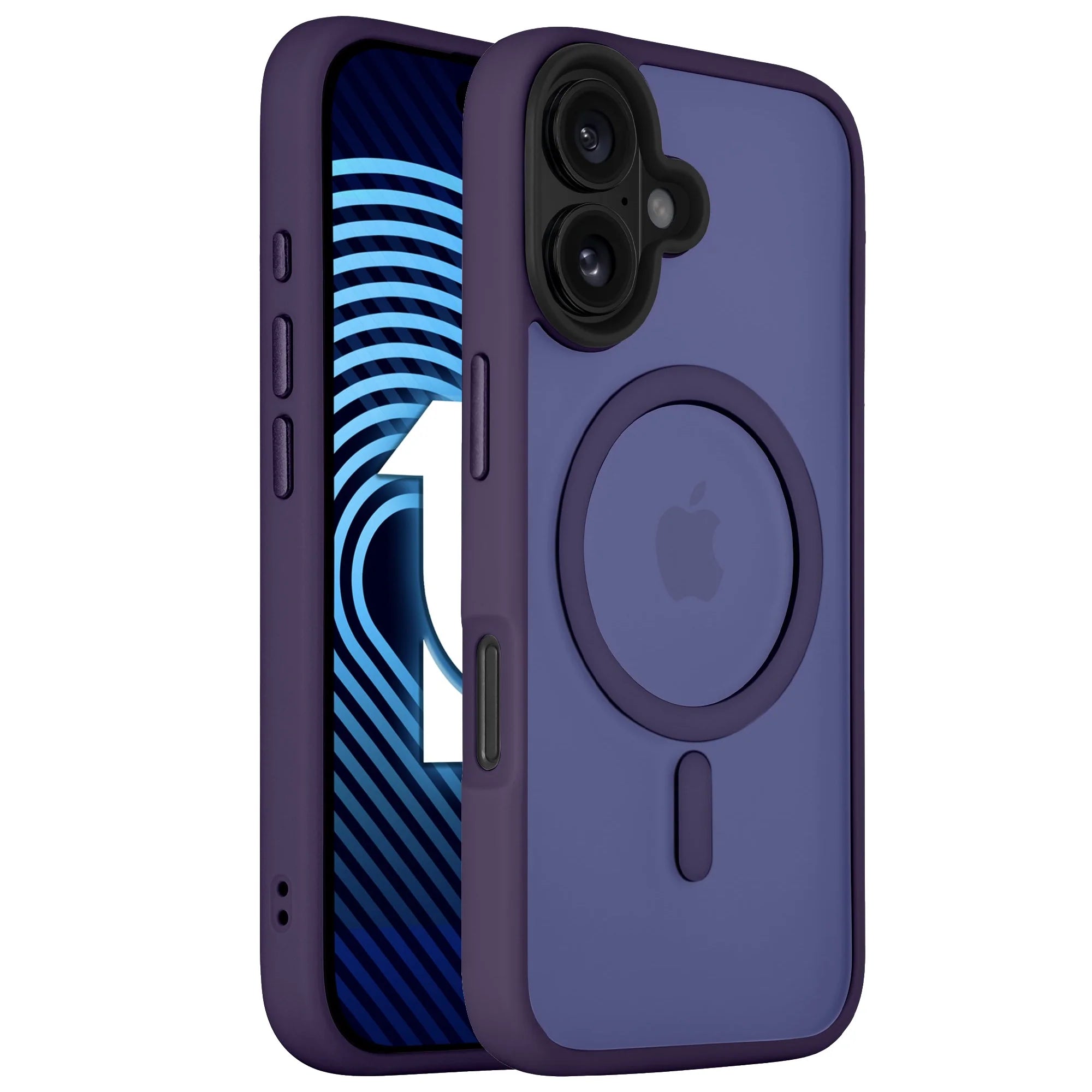 For Apple iPhone 17 Skin-Feel Magnetic Magsafe Case Purple