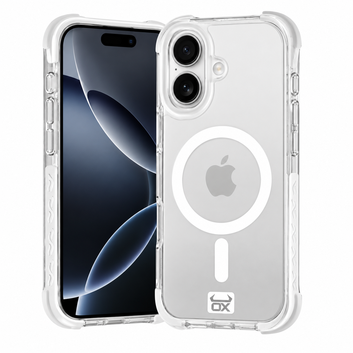 For Apple iPhone 16 OX Armour Case MagSafe Compatible - Wolf White