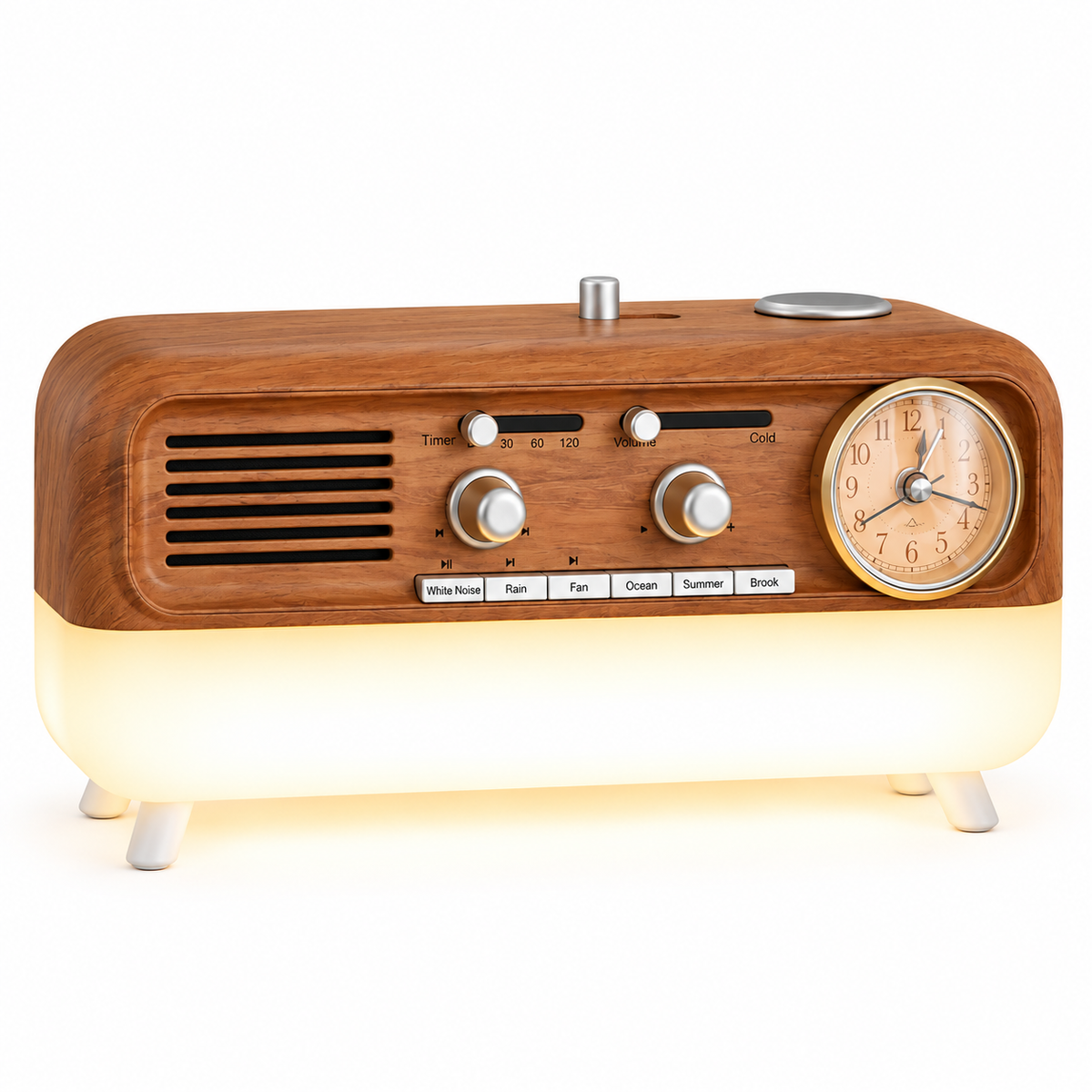 Calm Sleep Sounds Speaker And Bedside Light Alarm Clock