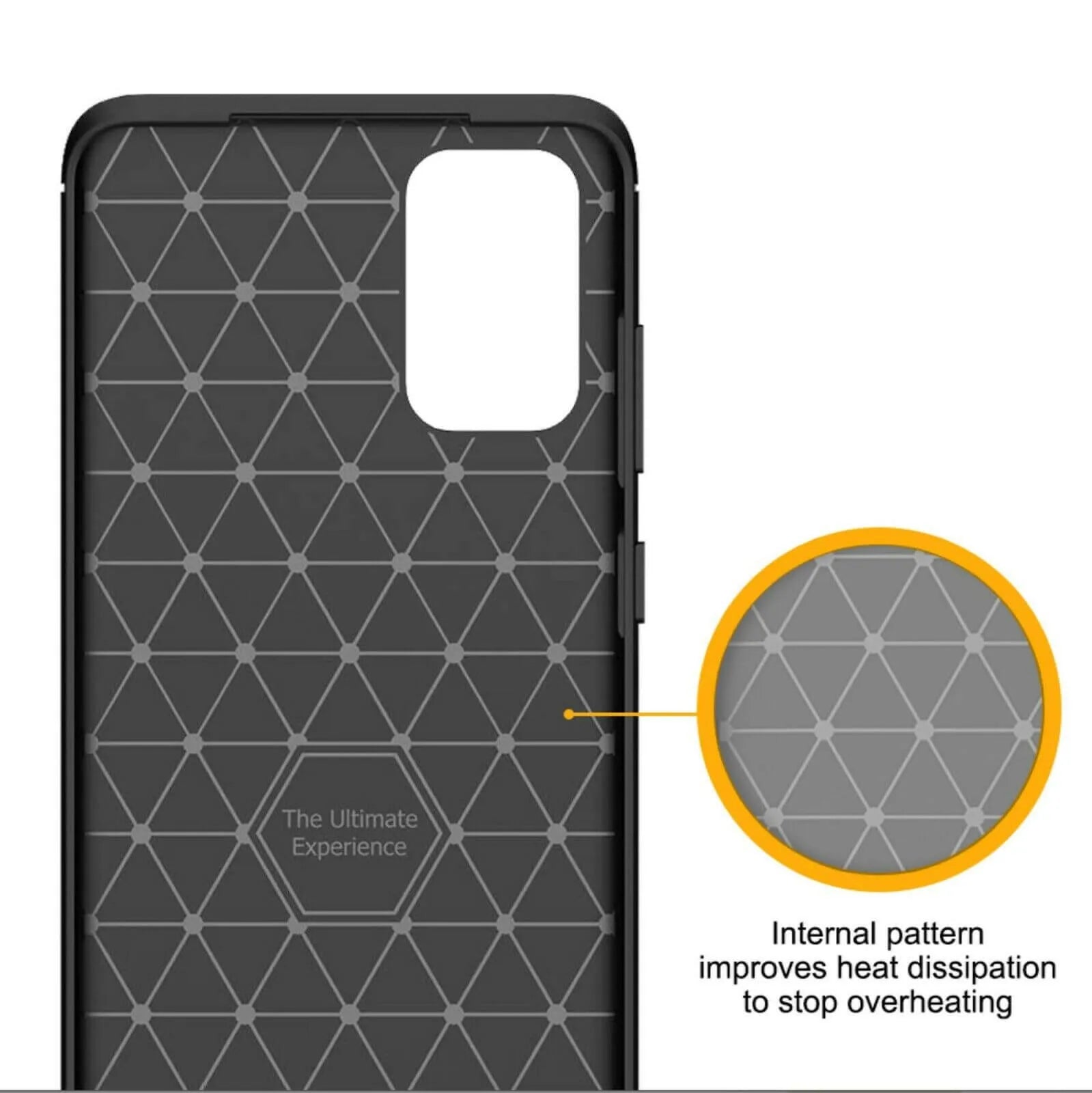 For Samsung Galaxy S20 Plus / S20 Plus 5G Carbon Fibre Design Case TPU Cover - Black