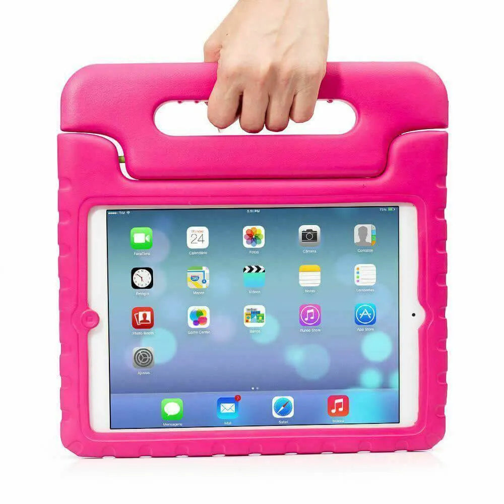 For Apple iPad Mini 1 2 3 Kids Case Shockproof Cover With Stand Pink