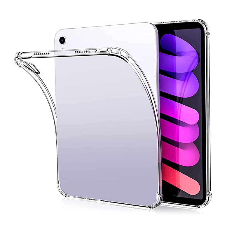 Clear Soft TPU Cover For Apple iPad Mini 6 2021 ShockProof Bumper Case