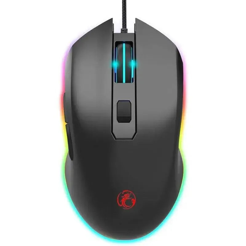 iMice A5 LED Wired 3200 DPI Gaming Mouse Black