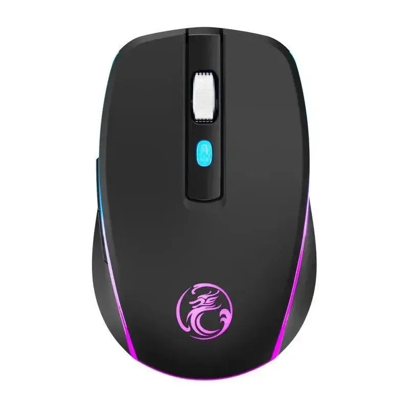 iMice G903 Rechargeable BT & 2.4G Wireless Mouse Black