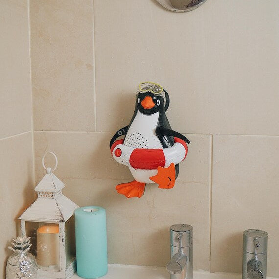 Penguin Shower Radio And Bluetooth Speaker - Red