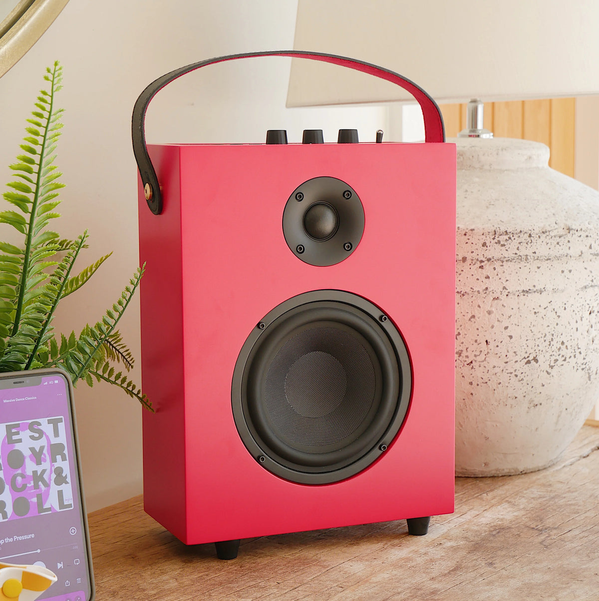 Redefy Luxury Wireless Bluetooth Speaker - Red
