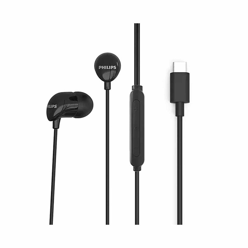 Philips TAE2146BK Rich Bass Type-C Earphones Black