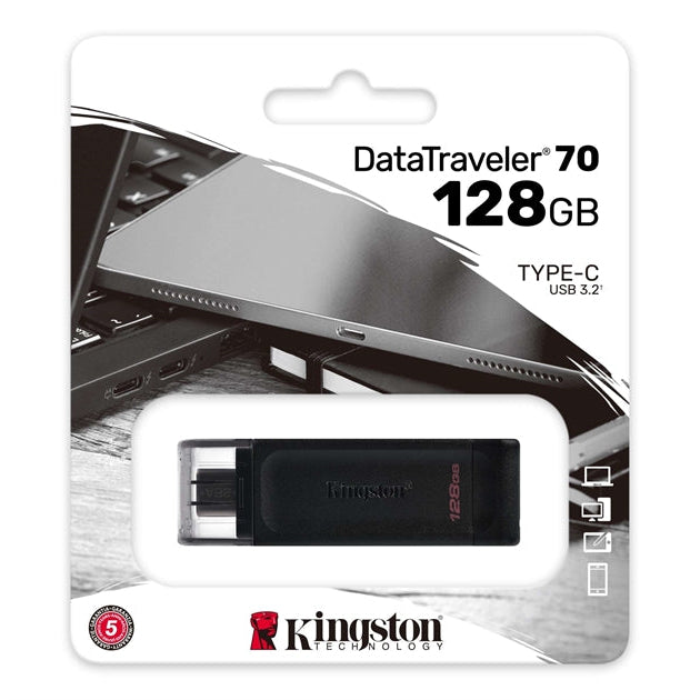 Kingston DataTraveler 70 128GB 3.2 Type-C Black