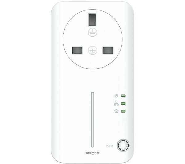 STRONG POWERL 600 DUO UK Powerline Adapter Kit - Twin Pack
