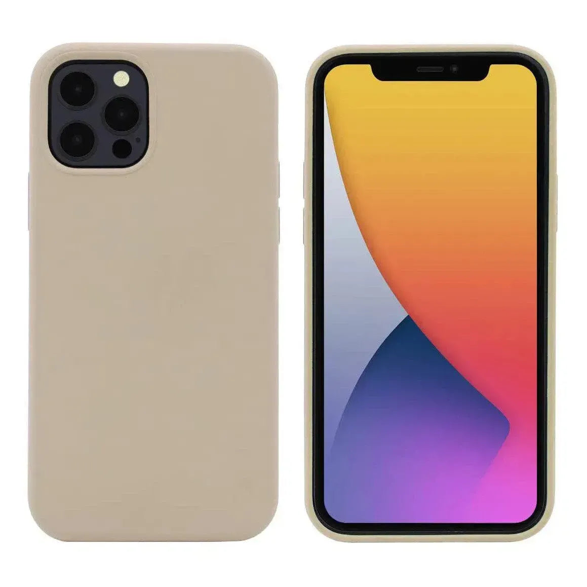 Liquid Silicone Case For Apple iPhone 12 Pro Max Luxury Thin Phone Cover Grey