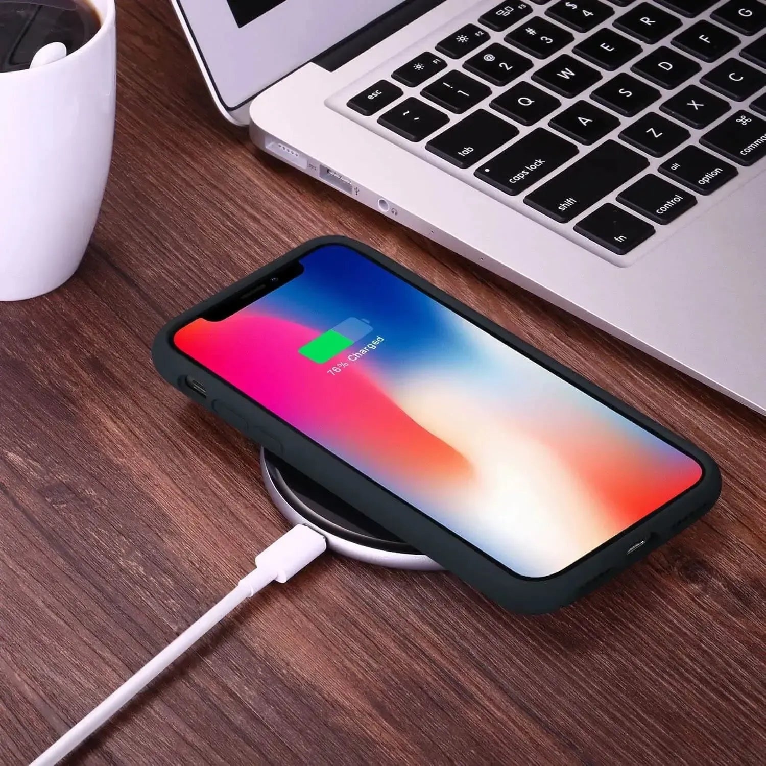 Liquid Silicone Case For Apple iPhone X / XS Luxury Thin Phone Cover Red