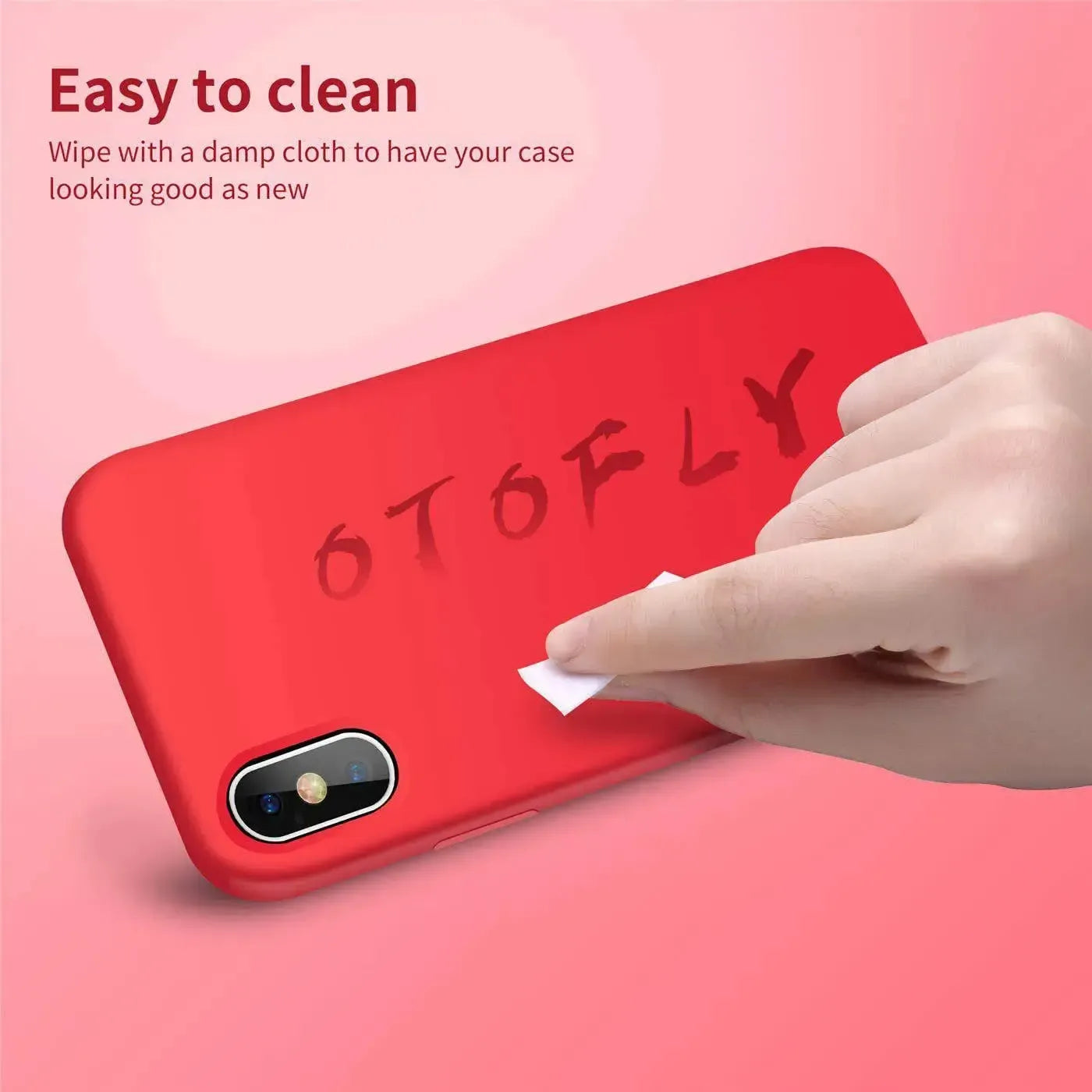 Liquid Silicone Case For Apple iPhone XS Max Luxury Thin Phone Cover Red