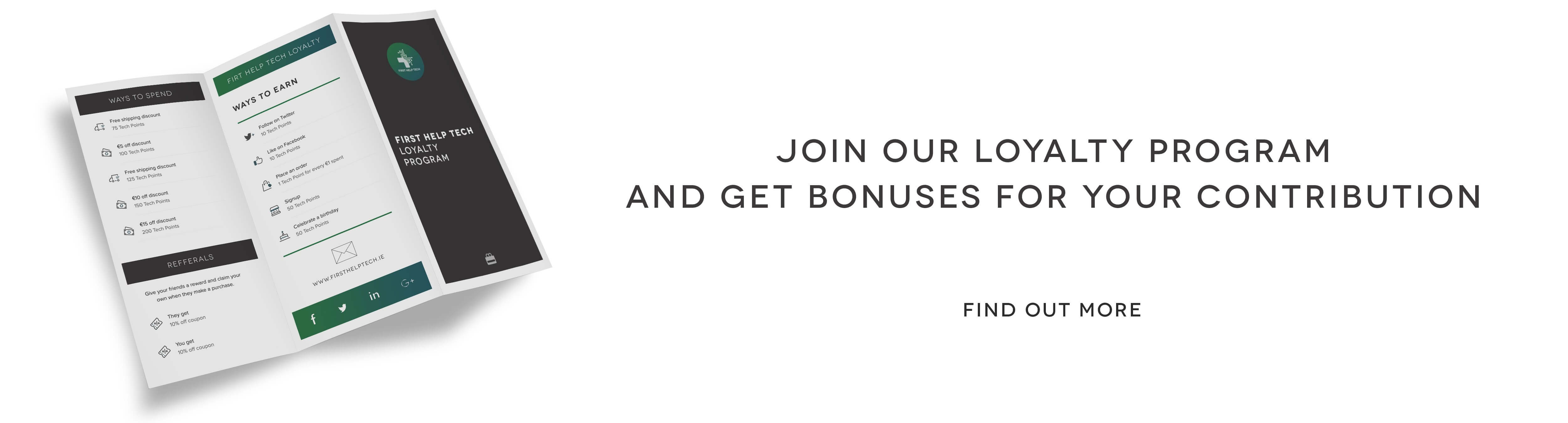 First Help Tech - Join our Loyalty program and get bonuses for your contribution
