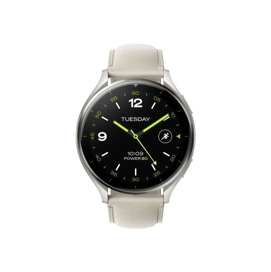 Xiaomi Watch 2 Titan Gray Case With White Leather Strap
