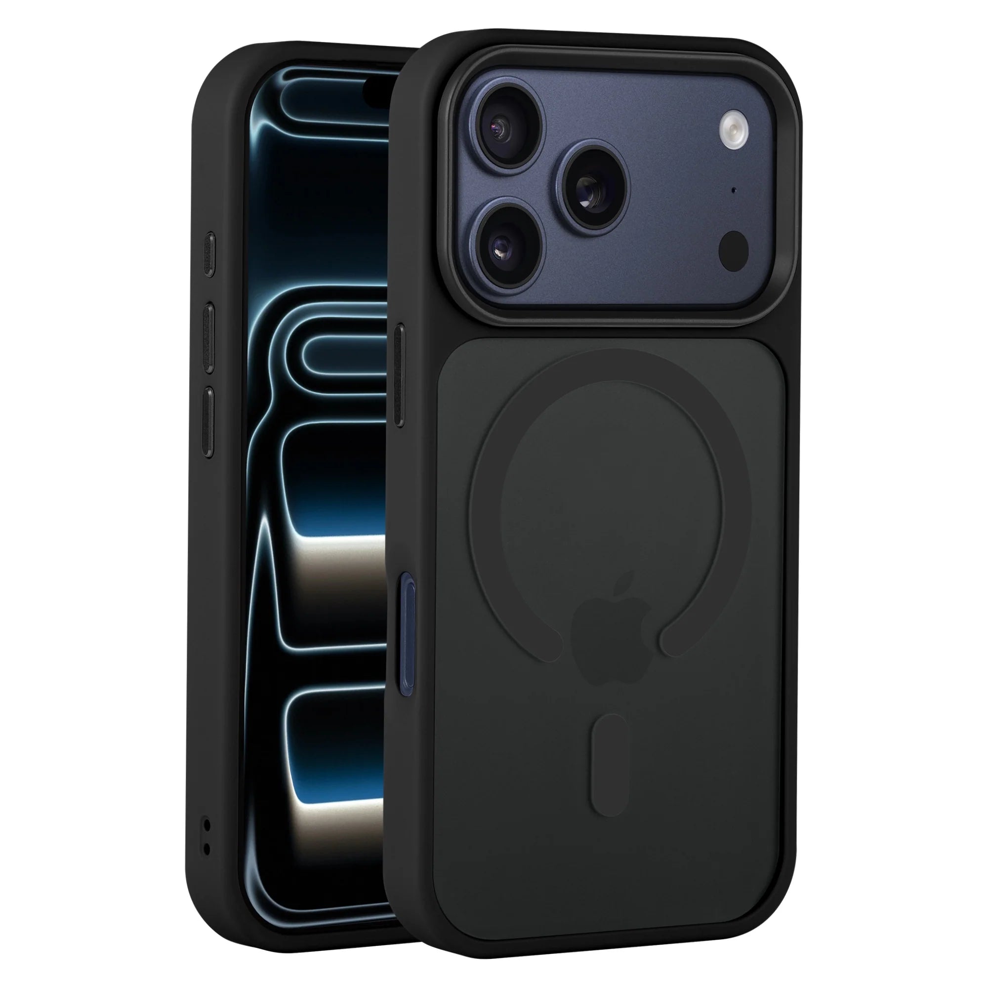 For Apple iPhone 17 Pro Max Skin-Feel Magnetic Magsafe Case Black