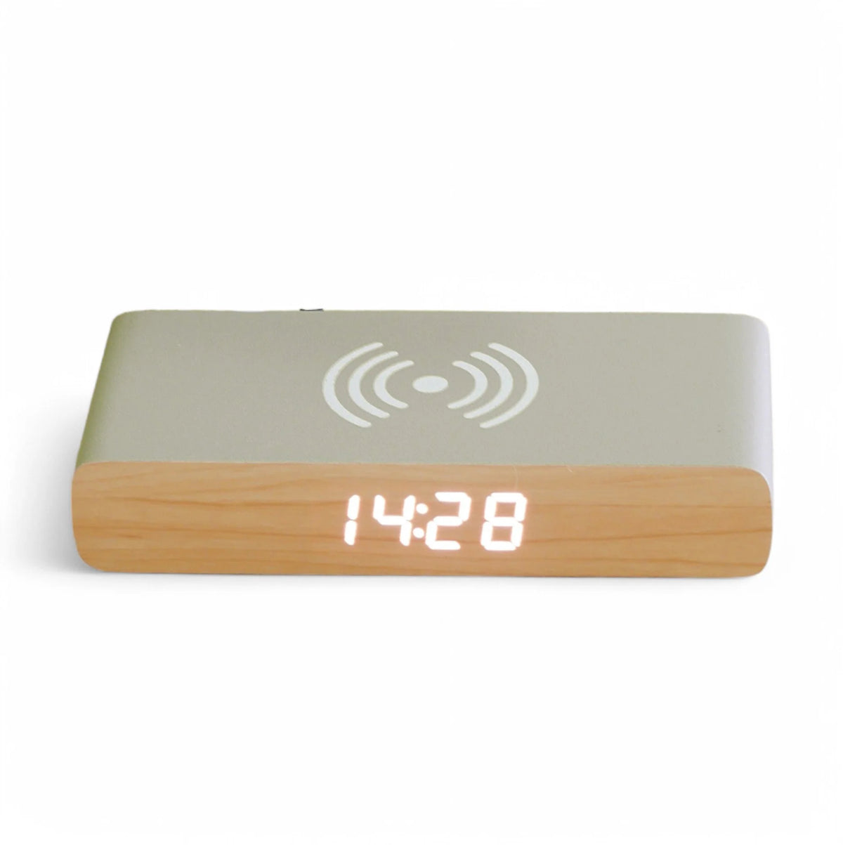 Rise Charge Wireless Phone Charger & Alarm Clock - Grey