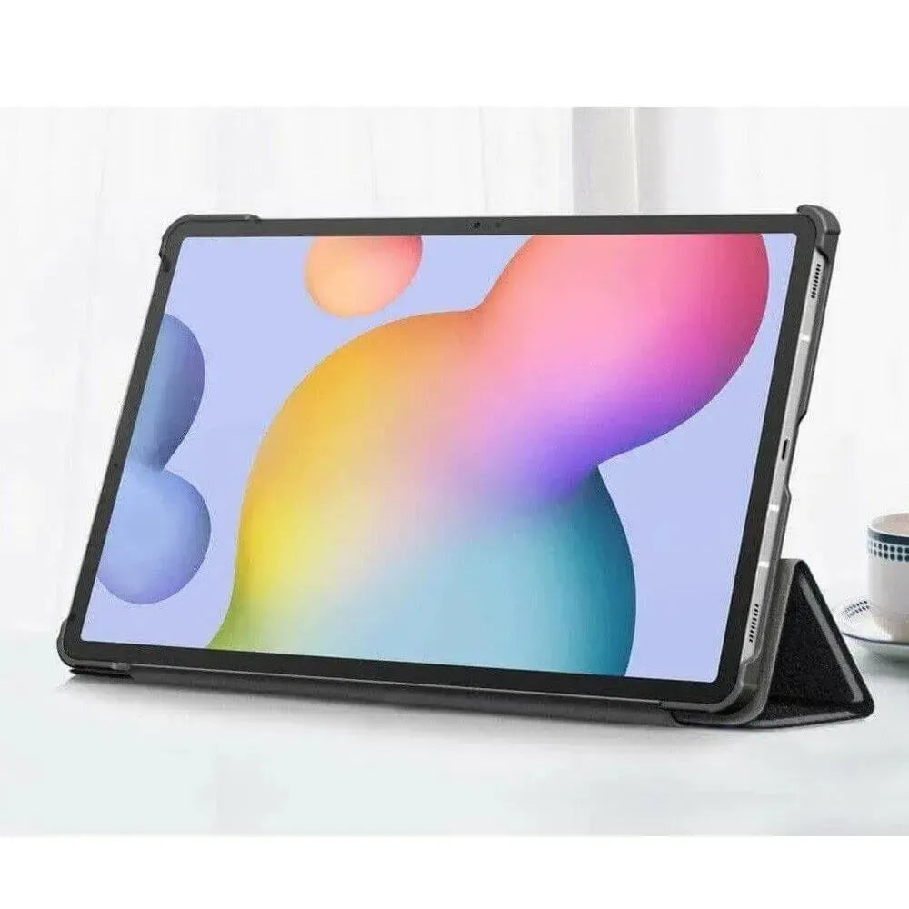 Premium Smart Cover For Samsung Galaxy Tab S7 Trifold Case Black