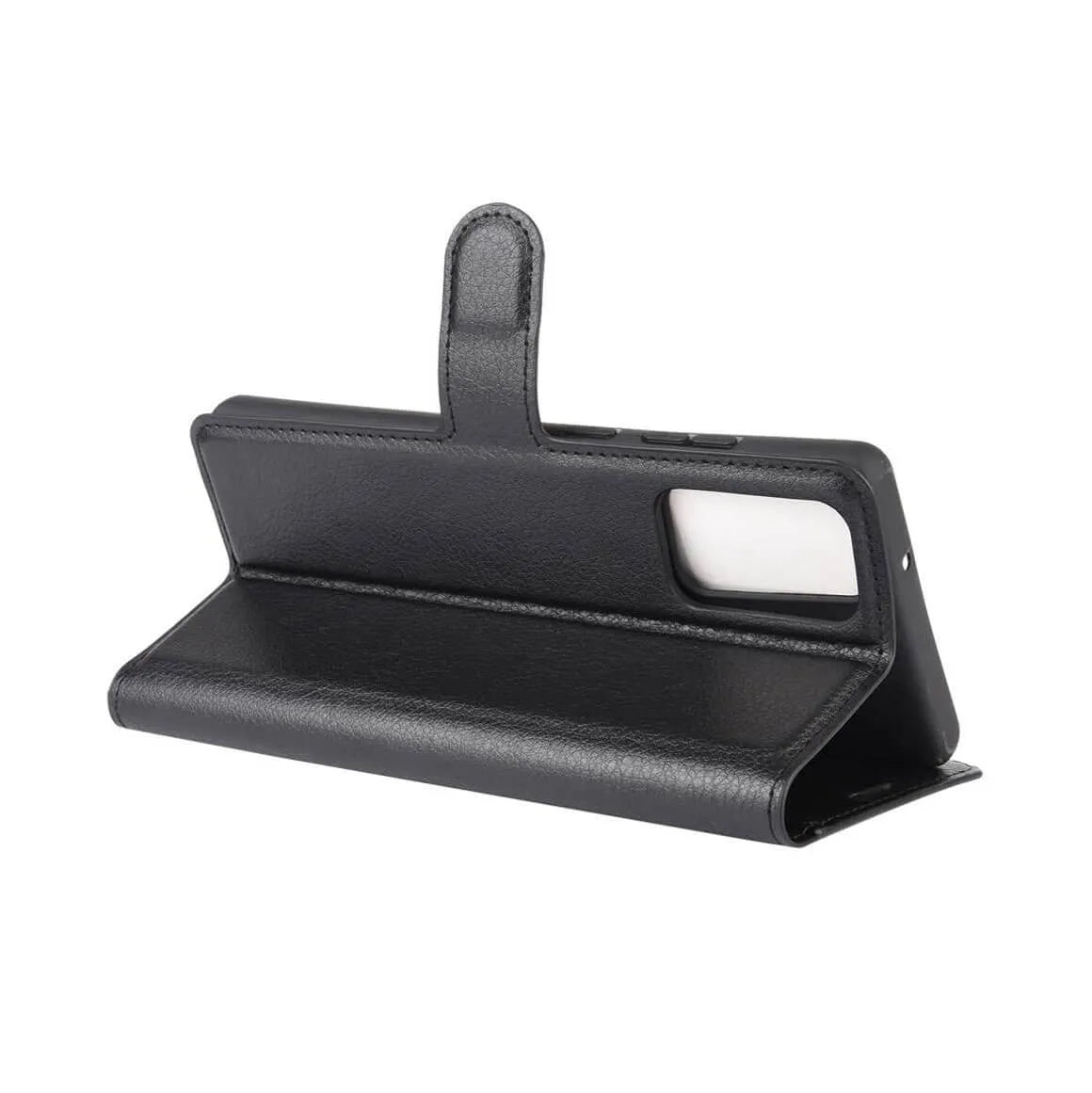 PU Leather Wallet Cover For Samsung Galaxy Note 20 / Note 20 5G Case Holder Card Slots Black