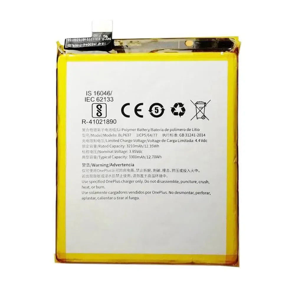 Replacement Battery For OnePlus 5 & 5T - BLP637