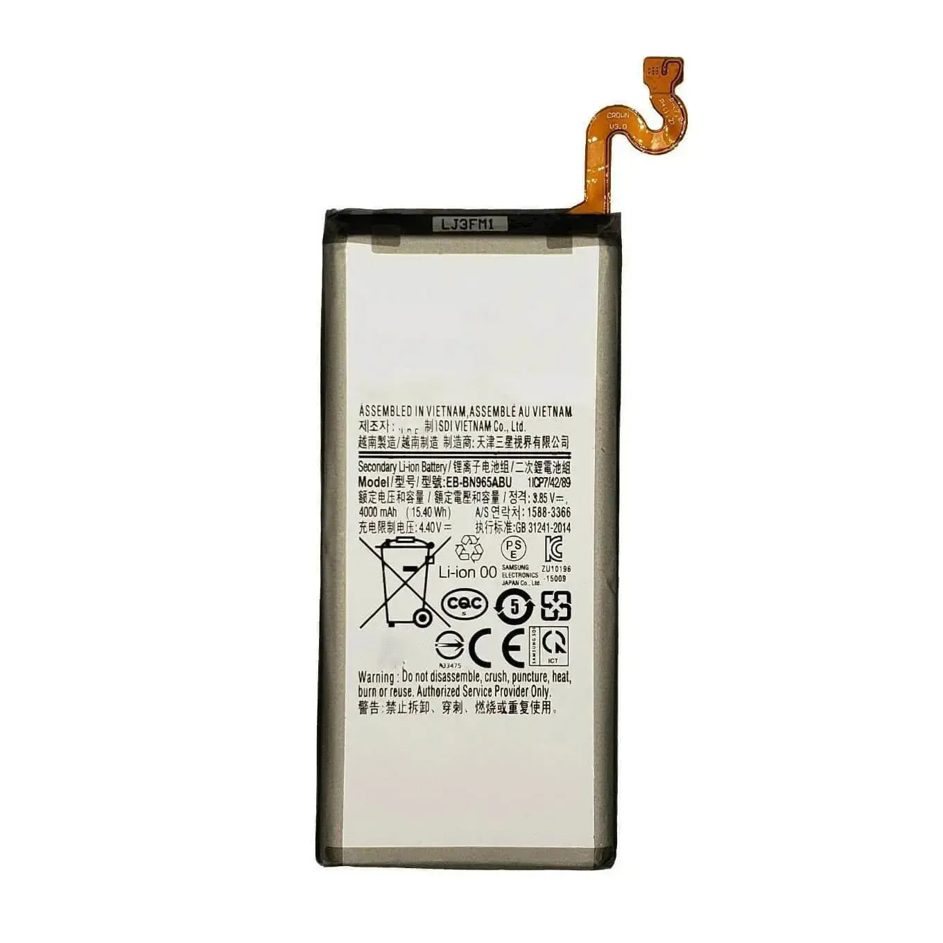 Replacement Battery For Samsung Galaxy Note 9 - EB-BN965ABU