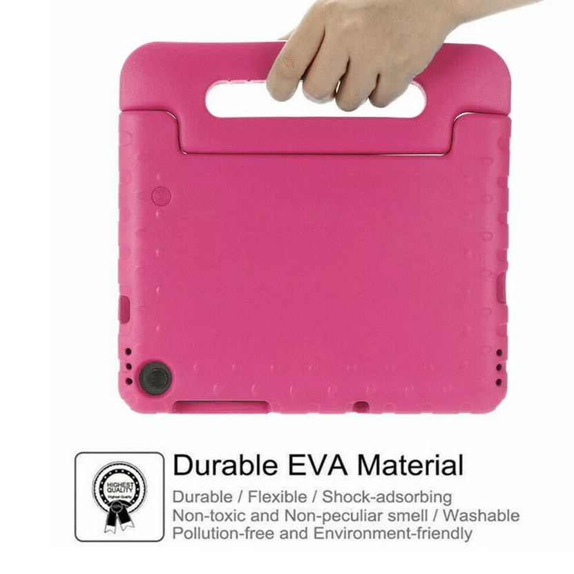 For Lenovo Tab M10 Plus 3rd Gen Kids Case Shockproof Cover With Stand - Pink-www.firsthelptech.ie