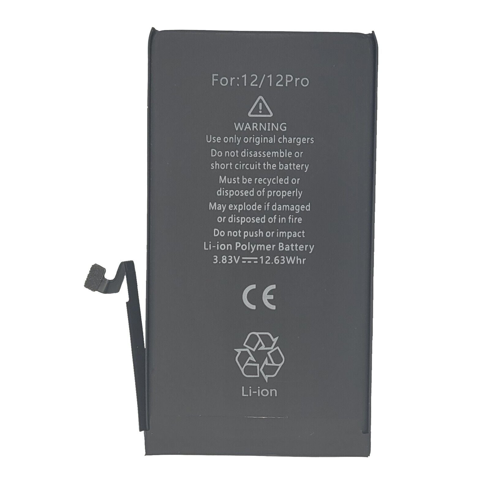 High Capacity Battery Replacement For Apple iPhone 12 / 12 Pro - 3300mAh