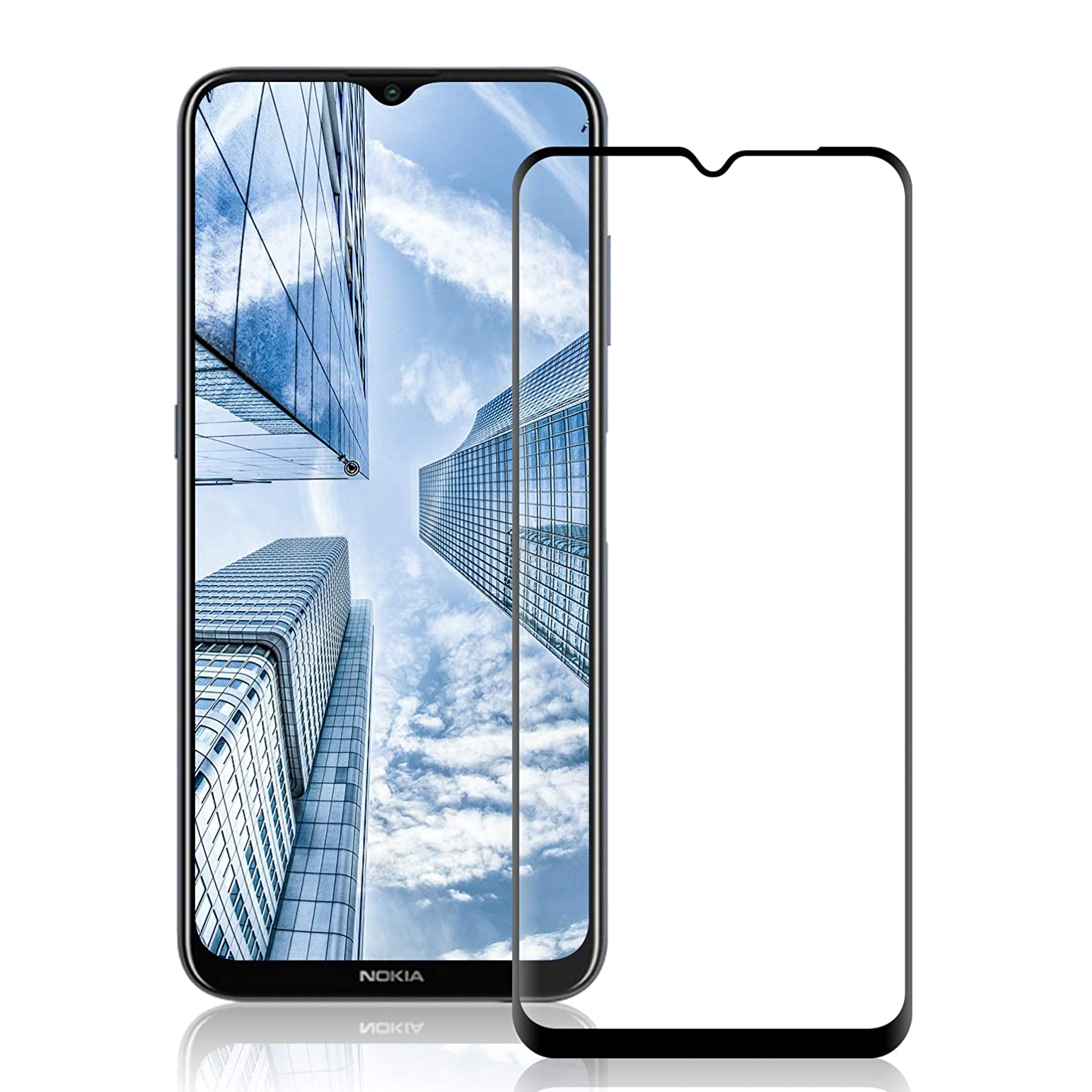 5D Full Coverage Screen Protector For Nokia 2.4 Tempered Glass-www.firsthelptech.ie