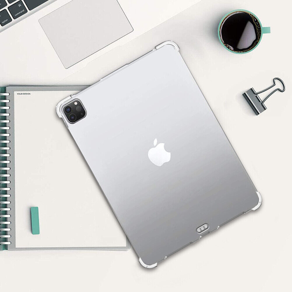 Clear Soft TPU Cover For Apple iPad Pro 12.9 6th Gen 2022 ShockProof Bumper Case