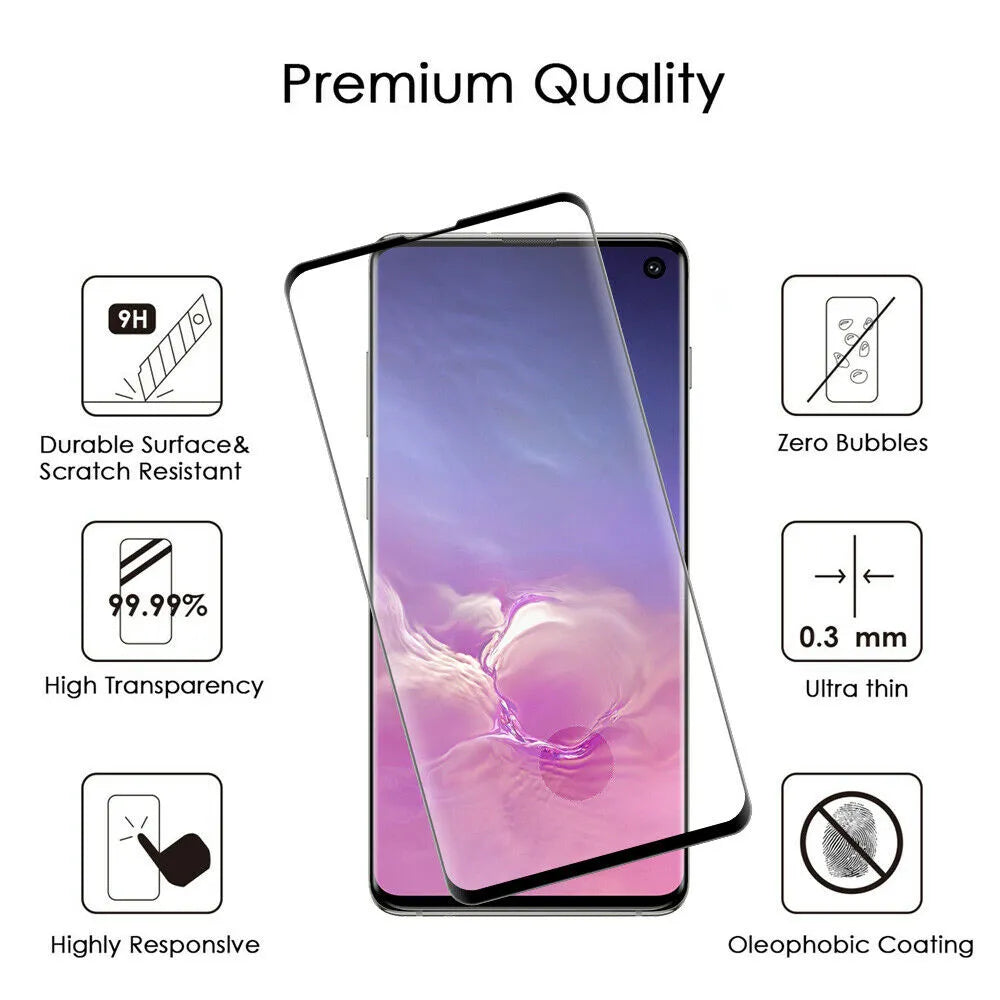 For Samsung Galaxy S10 - 9D Full Coverage Tempered Glass