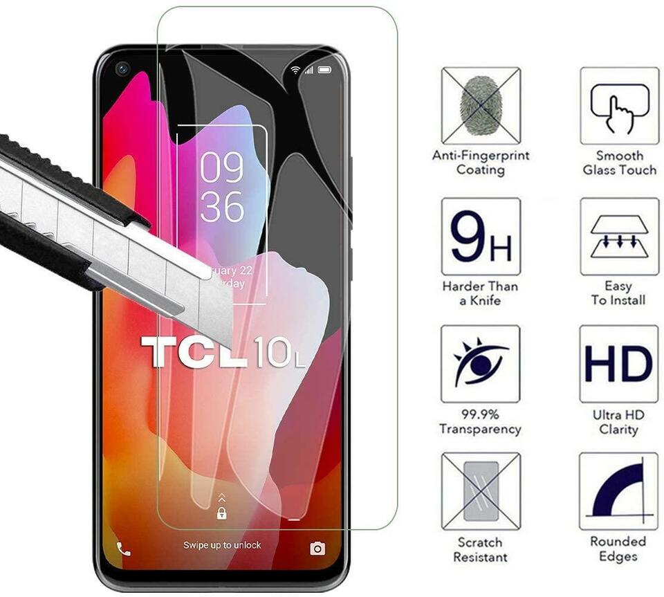 For TCL 10L Tempered Glass / Screen Protector-www.firsthelptech.ie