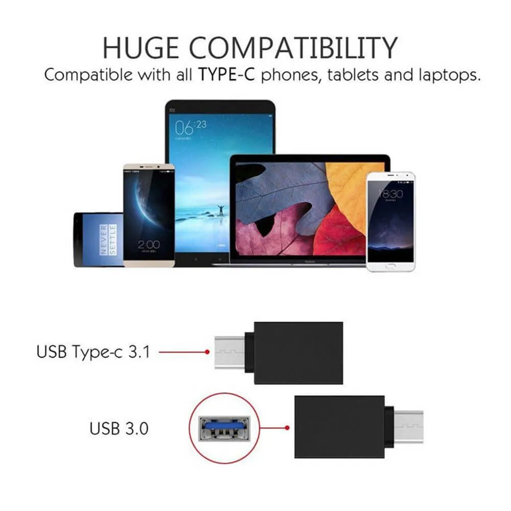 USB 3.1 Type C Male to USB 3.0 Female Adapter OTG Converter