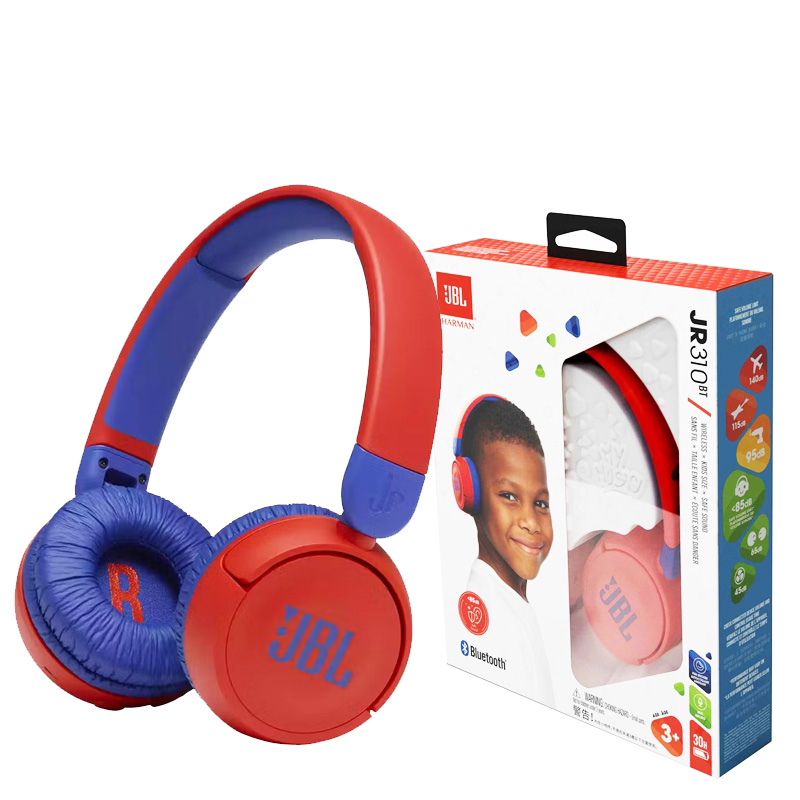 JBL Jr310BT Kids Edition 85dB Safe Sound Wired Earphone Red