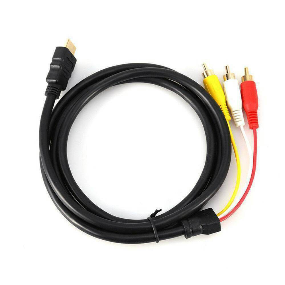 1.3m HDMI Male to 3 RCA Video Audio Converter Component AV Adapter Cable HDTV