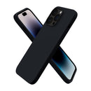 Liquid Silicone Case For Apple iPhone 14 Pro Max Luxury Thin Phone Cover Black-First Help Tech