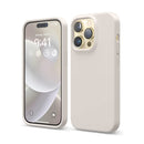Liquid Silicone Case For Apple iPhone 14 Pro Luxury Thin Phone Cover Grey-First Help Tech