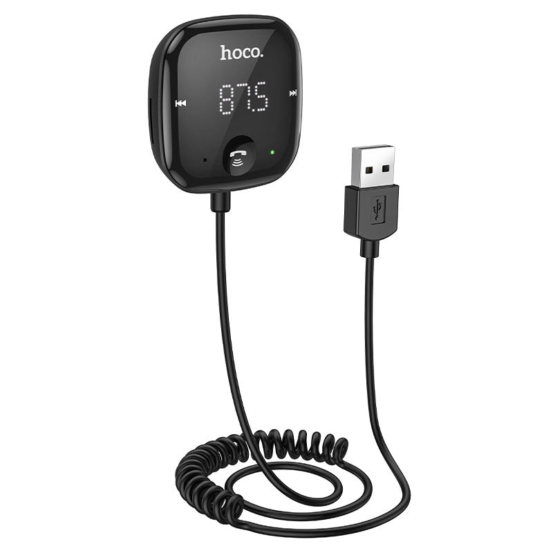Hoco E65 USB Bluetooth FM Transmitter with AUX and TF Black